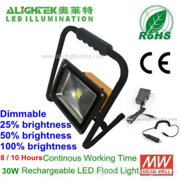 30w Rechargeable Dimming Led Flood Light 